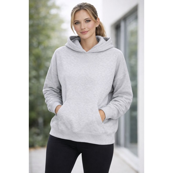 Madewell Tops - Madewell MWL Heather Grey Hoodie Sweatshirt Relaxed Fit 1X